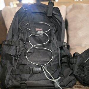 Black Janpak Outdoor Backpack